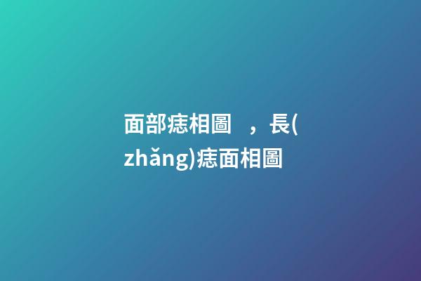 面部痣相圖，長(zhǎng)痣面相圖